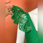 Unbranded Boho Lace Sleeveless Square Neck Ruffle Maxi Dress with Pockets size L Green Size L Photo 8