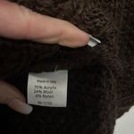 Berretti Cable Knit Sweater L Italian Wool Blend Chocolate Brown Quiet Luxe Cozy Size L Photo 4