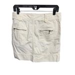 Le Tigre Skirt Sz 6 Y2K Low Rise Cargo Mini Off White Pockets Utility Festival Tan Photo 2