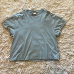 Topshop  Blue Gray Oversized Tee Photo 0