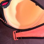 Victoria's Secret Size 34C Pink and Black Strapless Color-block Swim Top Photo 8