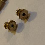 Christian Dior Petit CD Earring Bronze-Finish Metal with White Resin Pearls and Light Pink Crystals Photo 9