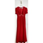 Mac Duggal  Embellished Cut-out Gown in Red Size US 6 Photo 2