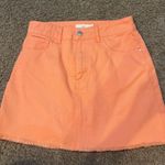 orange jean skirt Photo 0