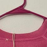 I Stole My Boyfriend's Shirt Women California Smiley Sweatshirt (Color: Pink) Pink Photo 6