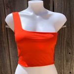 One Shoulder Top Red Photo 1