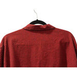 Vintage Lemon Grass Christmas Button Down Size 26 Snowmen Shirt Long Sleeve Red Photo 7