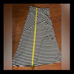 Ava &Grace Ava & Grace stripe blk/ off wht skirt- medium. Comfy cotton blend long skirt Photo 6