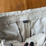 American Eagle  size 4 cream tan mom Paperbag pants school uniform neutral Photo 4