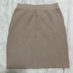 Tan Brown Ribbed Skirt Size 2 plus Photo 2