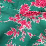 Charlotte Russe High Waisted Floral Flowy Shorts in Green/Pink Size Small Photo 8