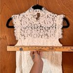 Storia  Brianne Lace Dress White Sleeveless High Neck Keyhole Back Women's M Photo 5