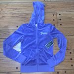 Juicy Couture  Velour Tracksuit Jacket Hazy Violet Hoodie Basic Women's XS NWT Photo 0
