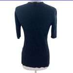 MM.LaFleur  The Thelma Top Micro Knit black sz M Photo 3