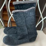 Stuart Weitzman Pull On Leather Winter Boots in Black Size 11 Photo 2