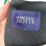 Marchesa Notte Black Long Sleeve Matte Jersey Evening Gown Ruched‎ Size 10 Photo 11