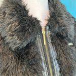 Rocawear  Black Faux Fur Zip Up Jacket Photo 9