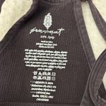 Free People New!  Movement XS/S Happiness Runs Washed Black Crop Top Photo 5