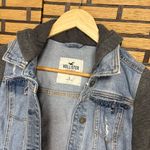 Hollister  Denim‎ Sweatshirt Jacket Size Small Photo 6