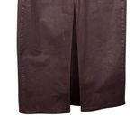 Anthropologie NWT Pilcro Madi Skirt Size 4 Oxblood Front Slit Midi Denim Style Photo 3