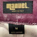 💕💕💕BOGOHO💕💕💕Unique Distressed Purple Leather Pants Photo 5