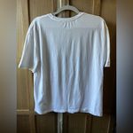 ZARA  white T-Shirt with Abstract Face Design Photo 1