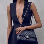 AQ/AQ NEW  Vicious Upper Mini Dress Open-Back Deep Plunge Pleated Dress Photo 0