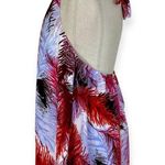 Backless halter swing mini dress, Froufrou One Size red white blue black print Photo 1