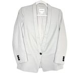 Club Monaco Mair Textured Single Button Wool Blazer Jacket Size 4 Gray Office Photo 0