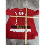 Ugly Christmas Sweater Womens L Santa‎ Suit Sherpa Sequined Fleece Red C0073 Size L Photo 3