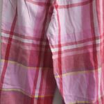 PINK - Victoria's Secret  distressed ripped plaid pj pajamas pants in pink and red size XS. Photo 7