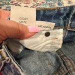 ROLLAS DUSTER HIGH RISE SLIM BLUE DENIM JEAN DISTRESSED SHORTS 27 Photo 8