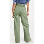 Boyish NEW  Clancy Wide Straight Leg Paperbag Trouser Pants Willow Photo 2