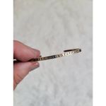 Motivational Cuff Link Bangle Bracelet "KEEP MOVING FORWARD" Silver Photo 1