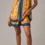 Farm Rio Sunshine Tie Neck Layered Romper, Size L Photo 0