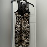 Bebe  Black and gold party dress XXS Photo 2