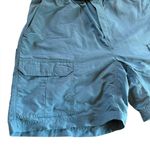 L.L.Bean Hiking Cargo Shorts Nylon Belt Pockets Womens Medium Blue Gorpcore Photo 3