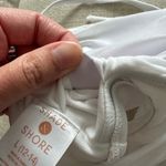 Shade & Shore Tie Front Plunge One Piece Swimsuit L White Photo 9