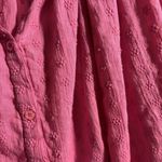 Chicosoleil France Pink Swiss Dot Long Sleeve Puffy Coquette Buttons Blouse Sz M Size M Photo 2