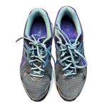 ASICS GEL Running Shoes Womens Size 9 Purple Teal Gray Mesh Road Sneakers T474N Photo 0