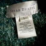 Susan Bristol Vintage Colorblock Fall Leaves Fringy Patchwork Cardigan Granny Photo 4