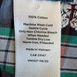 Talbots  Green Red Plaid Flannel Long Sleeve Cotton Christmas Shirt Top Holiday S Photo 10