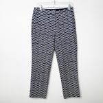BODEN | Richmond Blue and White 7/8 Trouser Workwear Office Ankle Pants Sz. 8 Photo 1