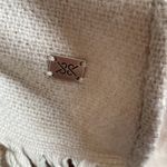 SOIA & KYO NEW Yadira Colorblock Fringe Scarfigan Cape Shawl Shrug Neutral Knit Photo 11