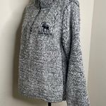 MV Sport  ‎ Sherpa Women's Long Sleeve Quarter Zip Gray Sweater Jacket Size Large Photo 7