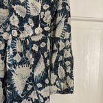 Ulla Johnson  Nadia Dress Indigo Silk Cotton Batik Metallic Midi Dress Size 2 Boh Photo 12