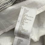 Fossil  Darcy Size Small Mini Skirt Cotton Linen Black White Photo 5