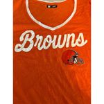 NFL  Team Apparel Cleveland Browns VNeck Short Sleeve Shirt Orange Size M NWT Photo 8