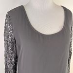 Stetson  Gray Dress with Lace Sleeves Women's Size Small Photo 5