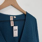 Anthropologie Dolan Textured Longline Cardigan Cover Up Blue Teal Size XL Photo 3